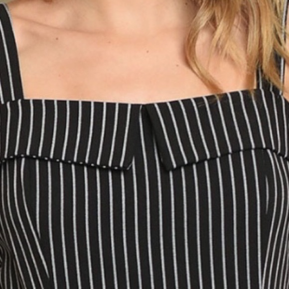 ❌DONATED❌Black White Stripe Tie Waist Dress - Picture 5 of 10